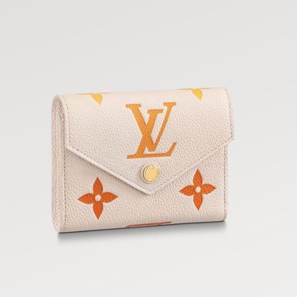 プレゼントに最適ルイヴィトン ポルトフォイユ ヴィクトリーヌ 折りたたみ財布 2色 M82348