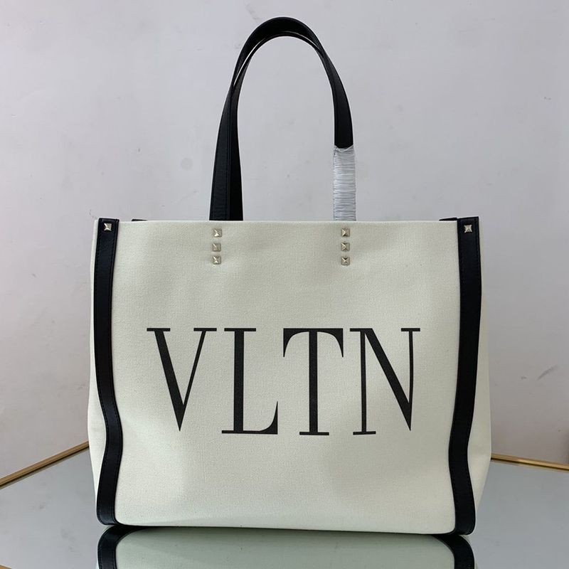 n級品ヴァレンティノ トートバッグ コピー ショッピングバッグ NEON VLTN キャンバス ミディアム Vua11801